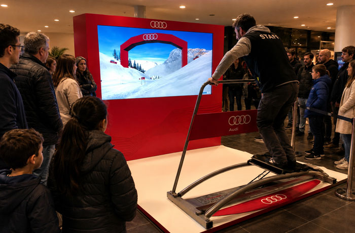 Simulatore di sci Audi